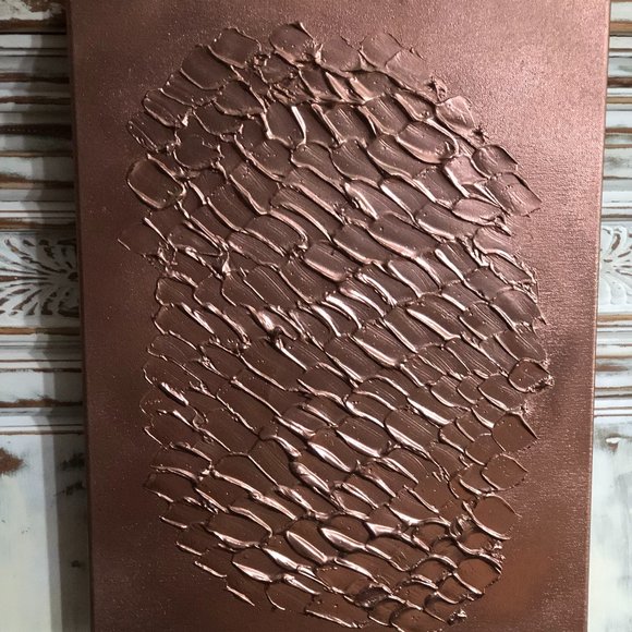 Metallic Textured Art, Canvas Art, Plaster Painting, Wall Hanging, Wall Art